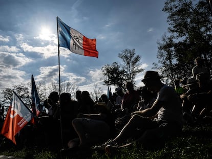 Militantes este domingo en la Universidad de Verano de La Francia Insumisa.