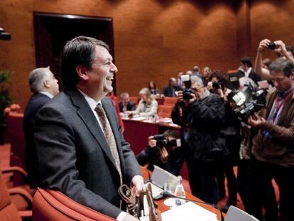 Xavier Solà, 'número dos' de Cultura de la Generalitat, comparece en el Parlament.