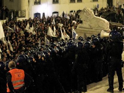 Protestas en Portugal.