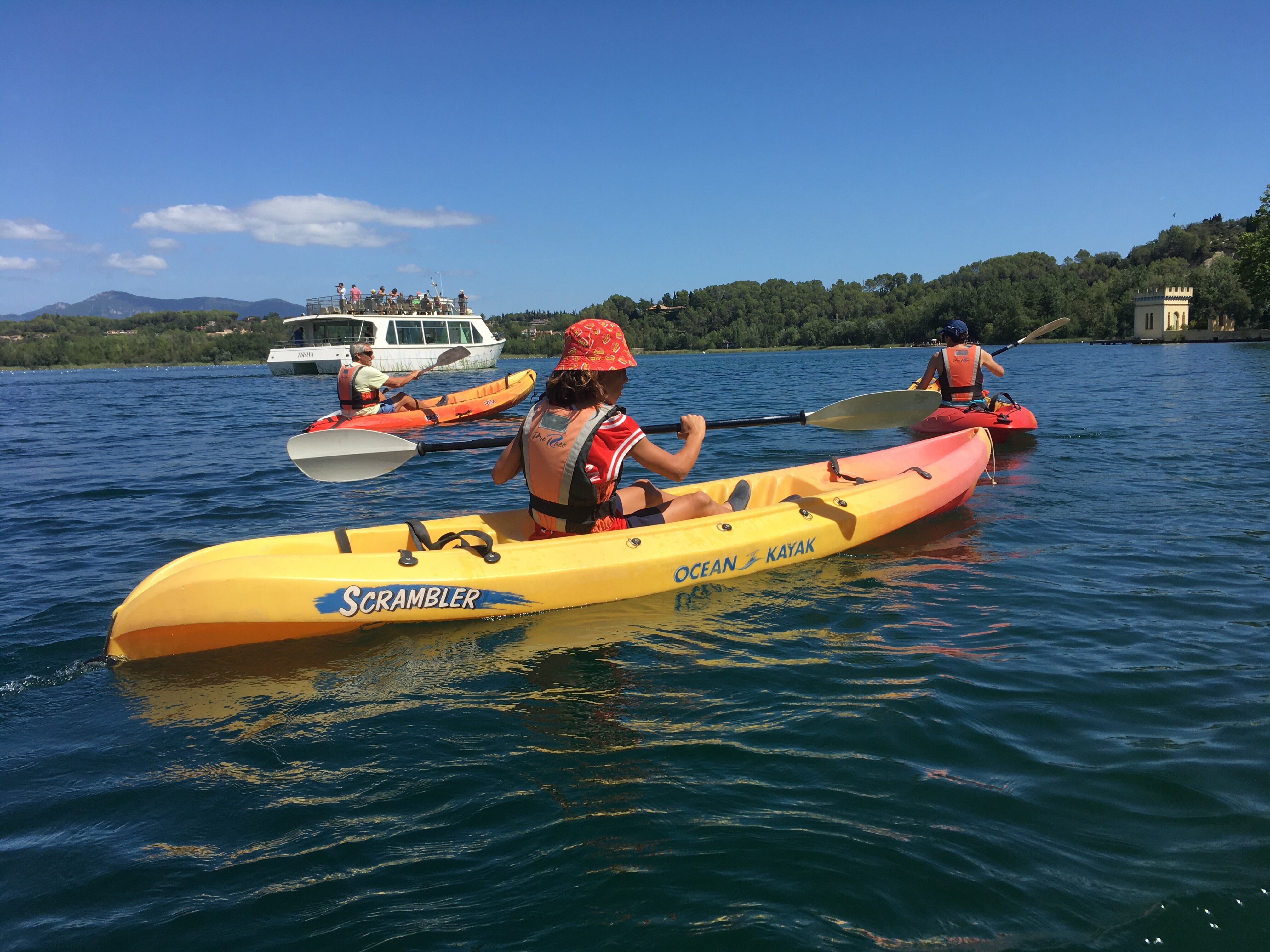 Travesía en kayak en la Garrotxa. 