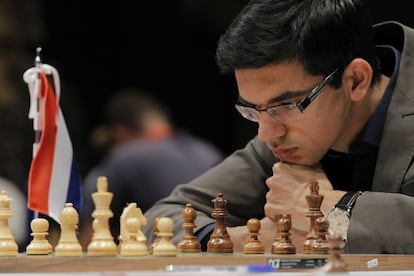 Anish Giri, uno de los tres participantes que aún no han logrado una victoria; los otros son Kariakin y So.