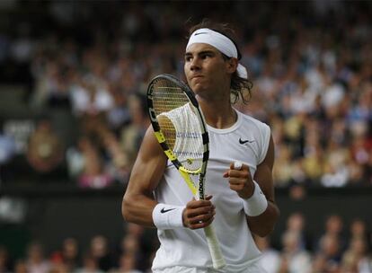 Nadal celebra un punto