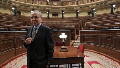 Alfonso Guerra, en el Congreso de los Diputados en 2011.