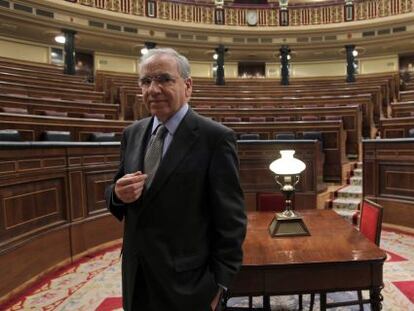 Alfonso Guerra, en el Congreso de los Diputados en 2011.