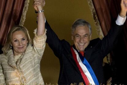 Sebastián Piñera en su toma de posesión.