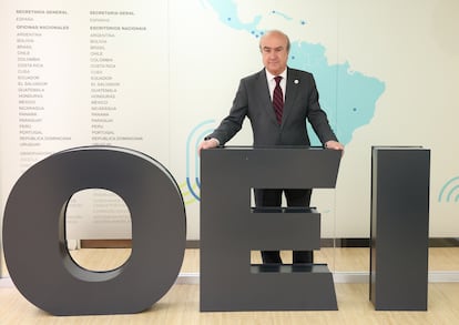 Mariano Jabonero, secretario general de la OEI, el 26 de abril en Madrid (España).