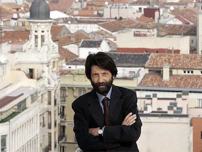 Massimo Cacciari, en la terraza del Círculo de Bellas Artes de Madrid.