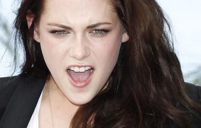 Kristen Stewart, en Cannes el pasado miércoles en la presentación de 'En el camino'.