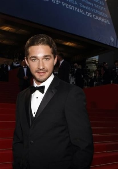 El actor Shia LaBeouf, durante el último festival de Cannes.