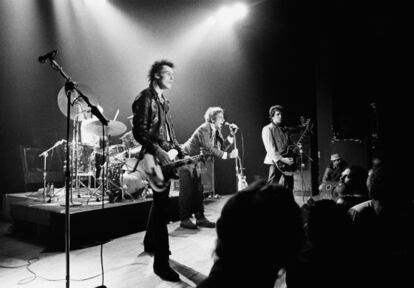 Sex Pistols, durante un concierto en Memphis en 1978.