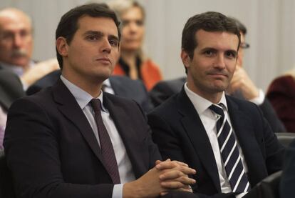 Albert Rivera y Pedro Casado.