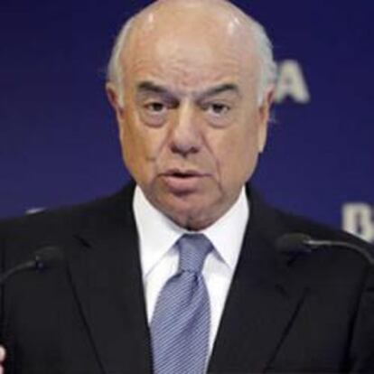 El presidente del BBVA, Francisco González