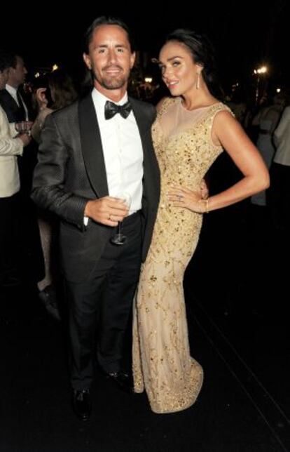 Brenda Ecclestone y su ya marido, Jay Rutland, en el último Festival de Cannes.