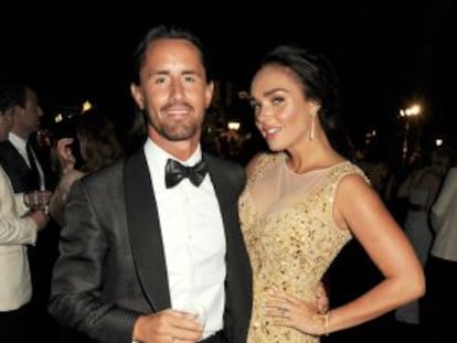 Brenda Ecclestone y su ya marido, Jay Rutland, en el último Festival de Cannes.