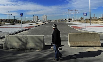 Vistas desde el sector 2 de la Cañada Real de Madrid. 