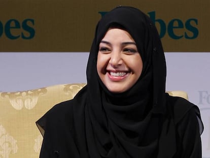 La ministra Reem Ibrahim Al Hashimy, en 2011