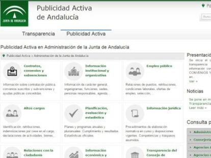 Imagen de acceso al Portal de Transparencia de la Junta de Andaluc&iacute;a. 