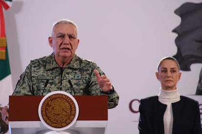 Ricardo Trevilla Trejo en una conferencia de prensa en Palacio Nacional, en octubre pasado. 