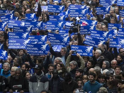  Marcha a favor de los refugiados en Barcelona. 