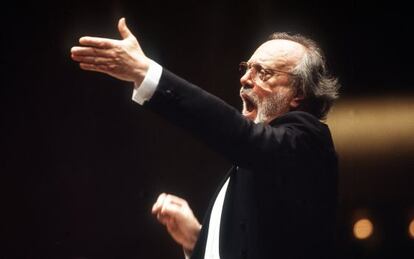 Kurt Masur, durante un concierto.