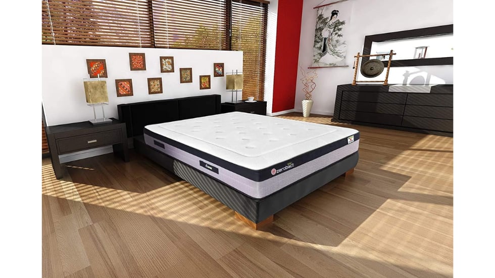 El colchón con muelles ensacados incorpora una cara superior antideslizante.