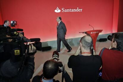El presidente del Banco Santander, Emilio Botín