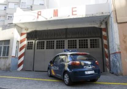 Local donde la policía guardaba la droga en Cádiz.
