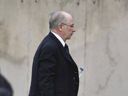 Rodrigo Rato, a su llegada a la Audiencia Nacional.