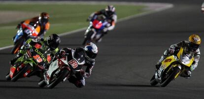 Un momento de la carrera de Moto3.