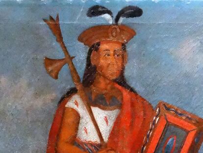 Retrato del inca Huayna Cápac. Durante su reinado (1493-1525) contribuyó a la extensión
del uso del quechua.