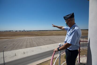 Vista desde la torre de la base aérea de Cuatro Vientos.