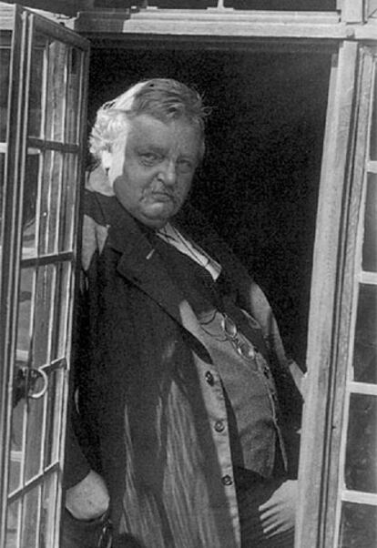 El escritor Gilbert Keith Chesterton (1874-1936).