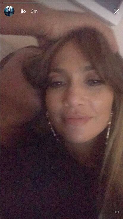 Captura del Snapchat de Jennifer Lopez.