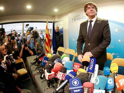Carles Puigdemont, a Brussel&middot;les