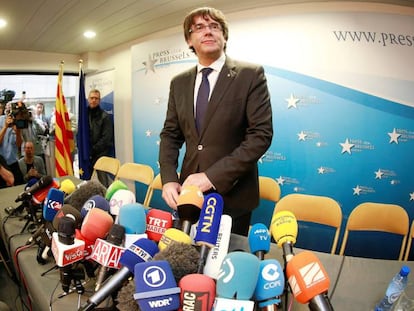 Carles Puigdemont, a Brussel·les