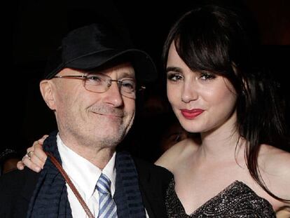 Phil y Lily Collins, en una imagen de 2012.