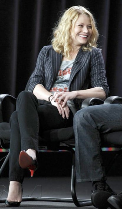 Emilie De Ravin, la intérprete de Claire en la serie 'Lost', en una imagen del 12 de enero de 2010