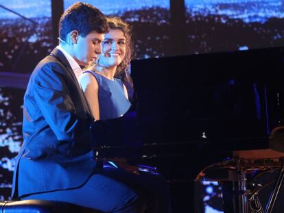 Amaia y Alfred, durante su atuación.