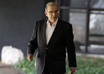 Humberto de la Calle, jefe del equipo negociador del Gobierno colombiano, este miércoles en La Habana