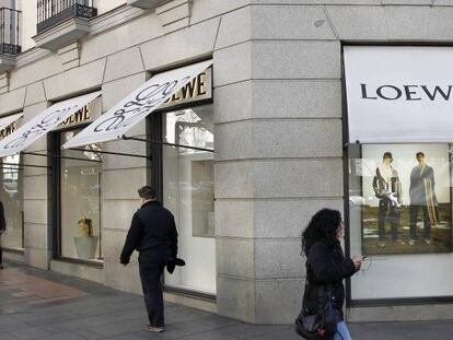 Exterior de la tienda de Loewe en Madrid.