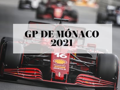 El piloto de Ferrari Charles Leclerc en el circuito de Montecarlo, durante el Gran Premio de Mónaco de Fórmula 1 2021.