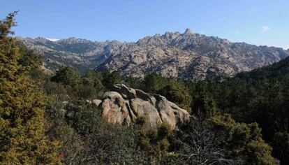 Vista de La Pedriza en la Sierra del Guadarrama.