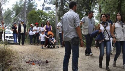 El lloc on ha mort un home en una romeria a Terrassa.