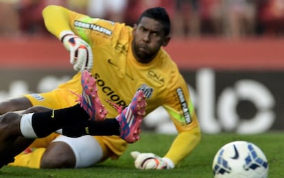 O goleiro Aranha, no dia 24 de agosto.