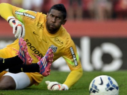 O goleiro Aranha, no dia 24 de agosto.