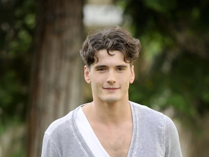 Yon González, ayer en el Museo de Bellas Artes de Vitoria.