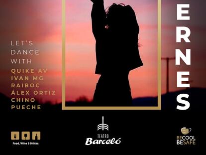 Cartel de la sesión 'Let´s dance! ' que se celebrará esta tarde-noche en el Teatro Barceló de Madrid.