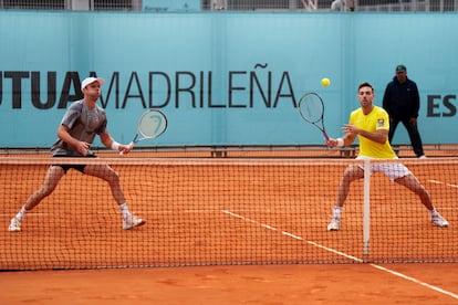 Zeballos y Granollers, durante el partido de cuartos.