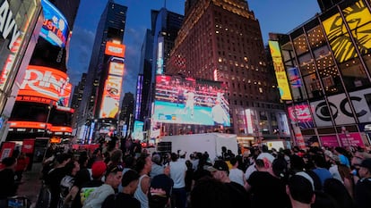 Vista de Times Square, Nueva York.