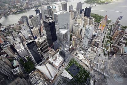 Las entradas se pusieron a la venta el 8 de abril. En la imagen, vista del Distrito Financiero desde el Observatorio del World Trade Center en Nueva York (EE UU), el 20 de mayo de 2015.